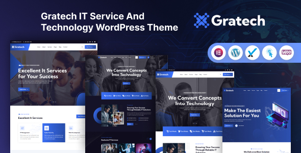 Gratech – IT Service And Technology WordPress Theme