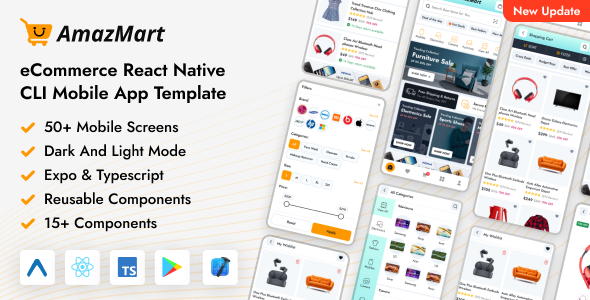 AmazMart - React Native Expo eCommerce Mobile App Template