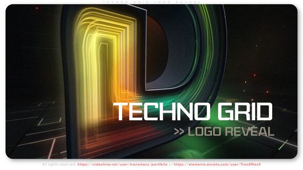 Techno Grid Logo Reveal
