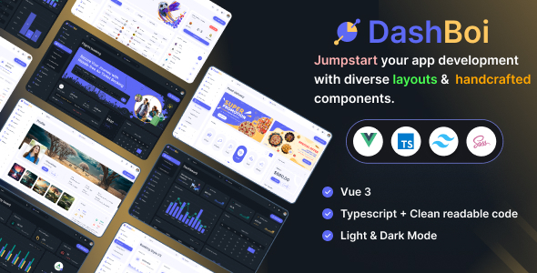 Dashboi - Multipurpose Tailwind CSS Vuejs 3 Admin Dashboard Template