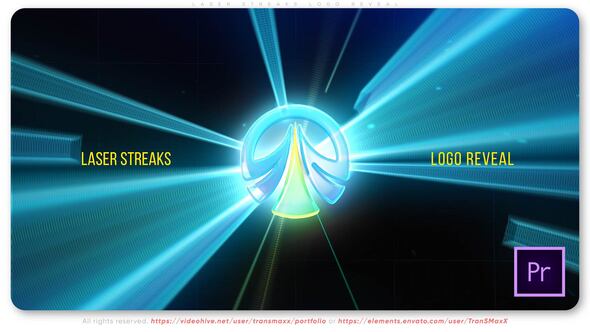 Laser Streaks Logo Reveal