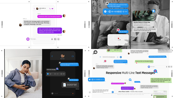 Responsive Multi-Line Text Messages