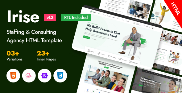 Irise - Staffing & Consulting Agency Bootstrap 5 Template