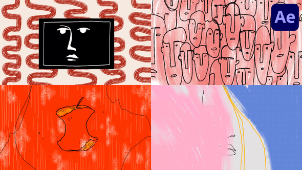 Abstract Grunge Looped Backgrounds | After Effects alt