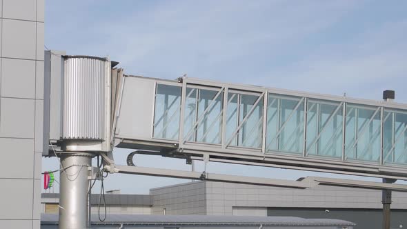 Boarding Bridge To Airplane