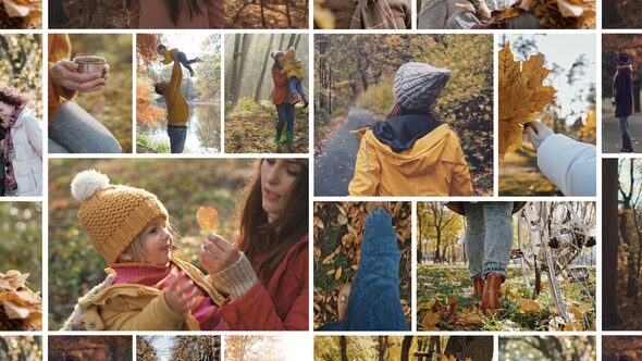 Mosaic Photo Collage Video Template