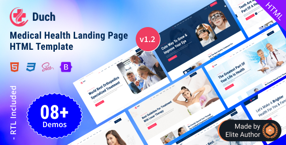 Duch - Medical Health Landing Page Bootstrap 5 Template