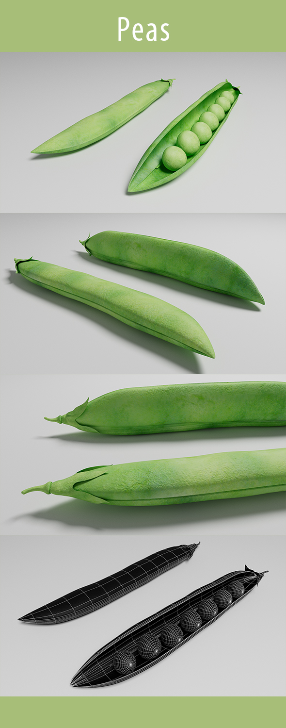 Peas 3d Model