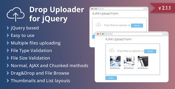 Drop Uploader – Drag&Drop Javascript File Uploader