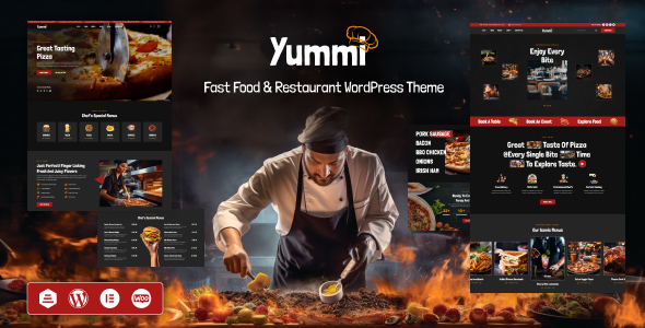 Yummi - Restaurant WordPress Theme