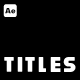 Clean Titles - VideoHive Item for Sale