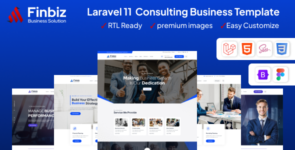 Finbiz - Laravel 11 Consulting Business Template