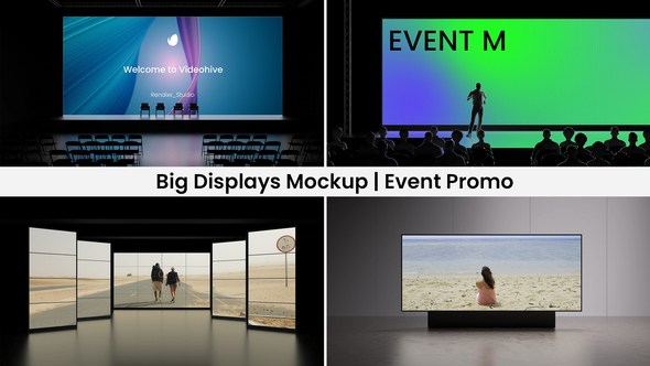 Big Displays Mockup | Event Promo