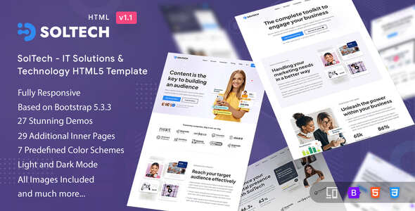 SolTech - IT Solutions & Technology HTML5 Template