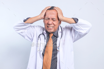 Professional Doctor Suffering Headache