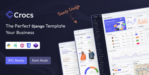 Crocs – Django Admin & Dashboard Template