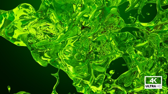 Green Water Jet Stream Splash V4