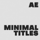 Minimal Titles - VideoHive Item for Sale