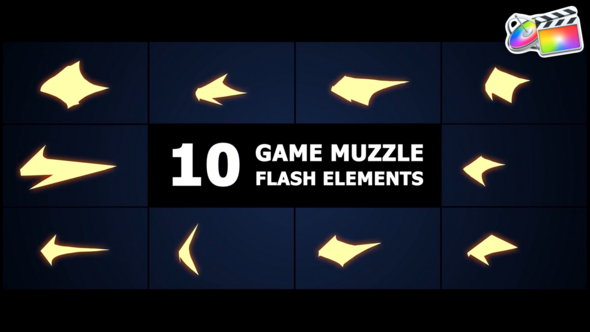 Game Muzzle Flash Elements | FCPX