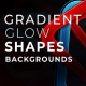 Gradient Glow Shaps Backgrounds - VideoHive Item for Sale