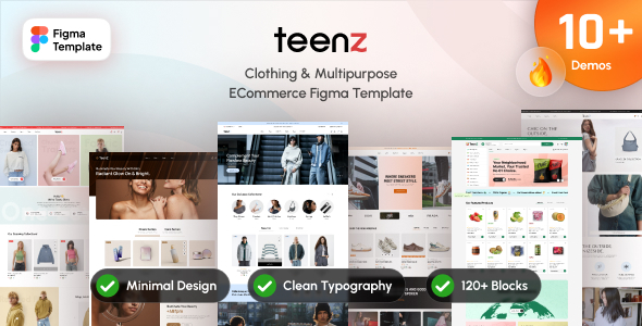 Teenz - Multipurpose eCommerce Figma Template