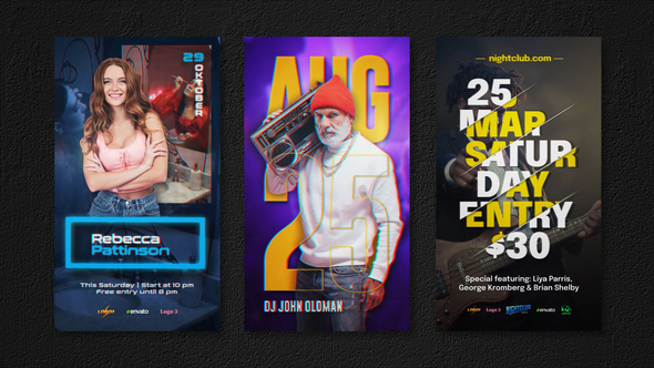 Instagram Reels Event Party Flyers. Part 7 alt