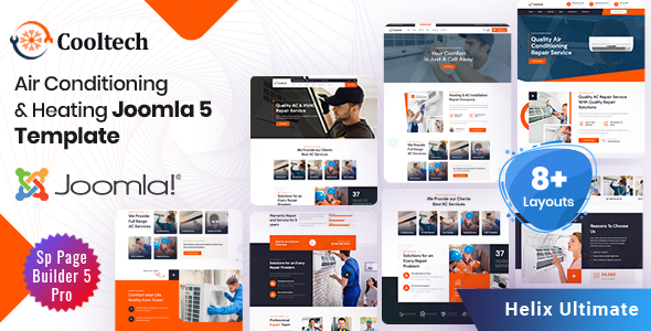 Cooltech - Joomla 5 Air Conditioning & Heating Template