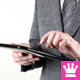 Business Man Touching Tablet Pc Sensitive Screen - VideoHive Item for Sale