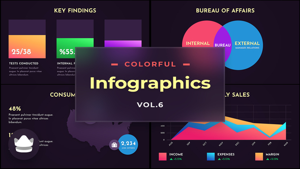 Colorful Infographics Vol.6 - After-Effects Template alt