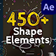 Shape Elements Pack | Extension 450+ Elements - VideoHive Item for Sale