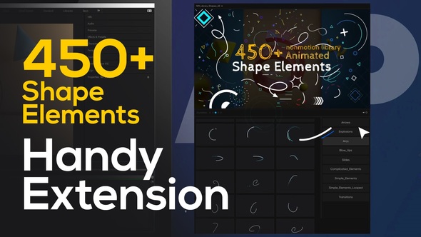 Shape Elements Pack | Extension 450+ Elements
