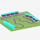 Cartoon Race Track 3D model - 3DOcean Item for Sale