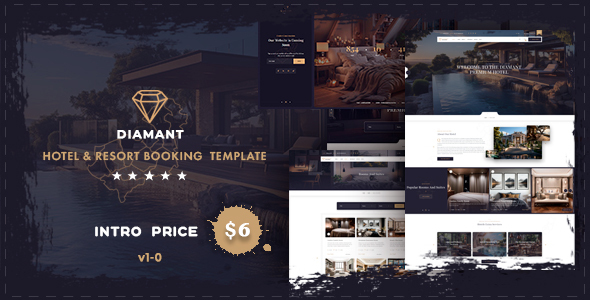 Diamant – Hotel & Resort Booking  Template – 0 Sold!