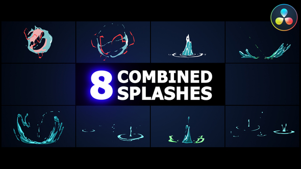 Combined Splashes for DaVinci Resolve