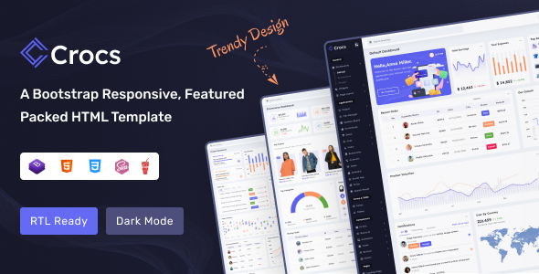 Crocs – Bootstrap Admin Dashboard Template