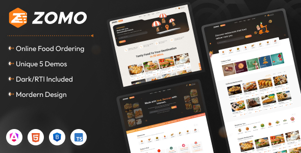 Zomo – Online Organic Food Delivery Angular Template – 0 Sold!