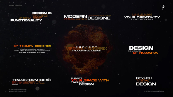 Modern Titles 1,0 | FCPX alt