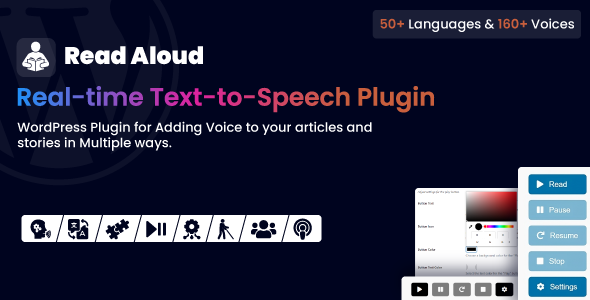Read Aloud Plugin Real-Time Text-to-Speech for WordPress