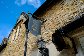 Post office in Castle Combe in Cotswolds