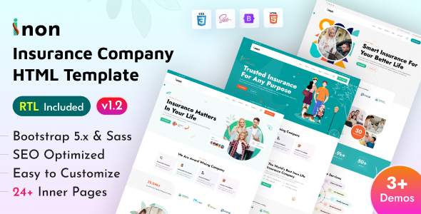 Inon - Insurance Company Bootstrap 5 Template