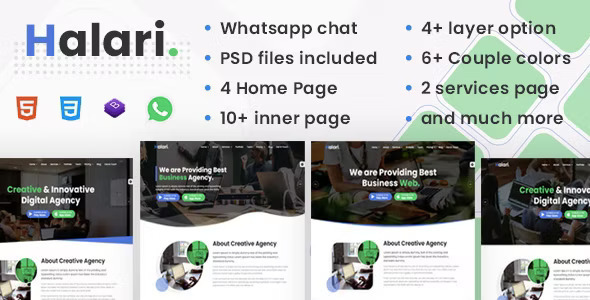 Halari - Software Digital Agency and IT Solutions HTML Template