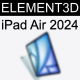 Element3D - iPad Air M2 2024 - 3DOcean Item for Sale