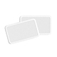 White Rectangular Embroidered Patch Stack - lying embroidery rectangle badge pair - 3DOcean Item for Sale
