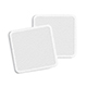 White Square Embroidered Patch Stack - lying embroidery quadratic badge pair - 3DOcean Item for Sale