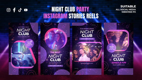 Night Club Party Instagram Stories