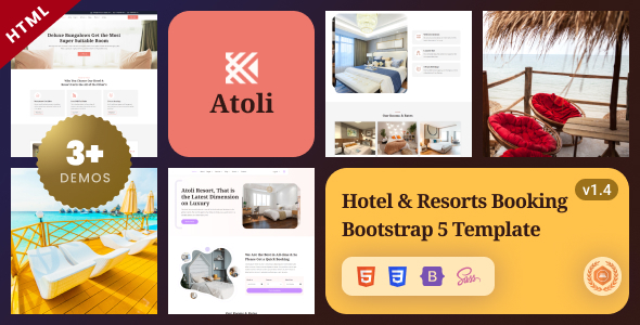 Atoli - Hotel & Resorts Booking Bootstrap 5 Template