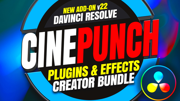 DaVinci Resolve Plugins & Effects Video Creators Bundle I CINEPUNCH