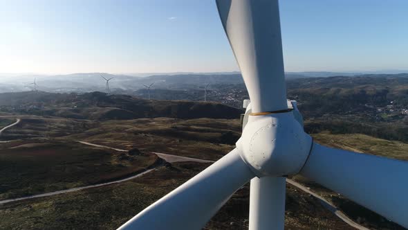 Wind Turbine Close Up