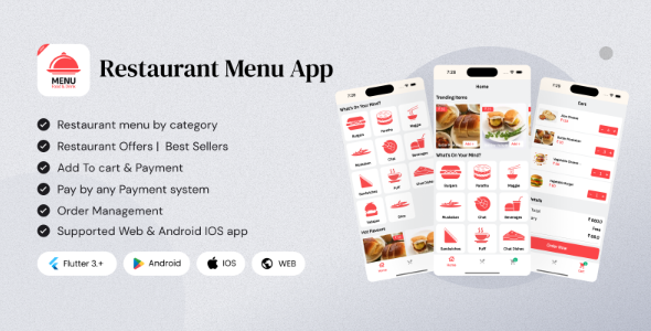 Restaurant Menu App - Qr Code Restaurant Menu Maker and Contactless Table Ordering System