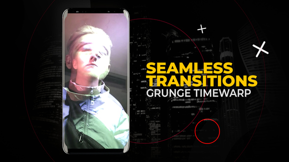 Vertical Grunge Timewarp Transitions